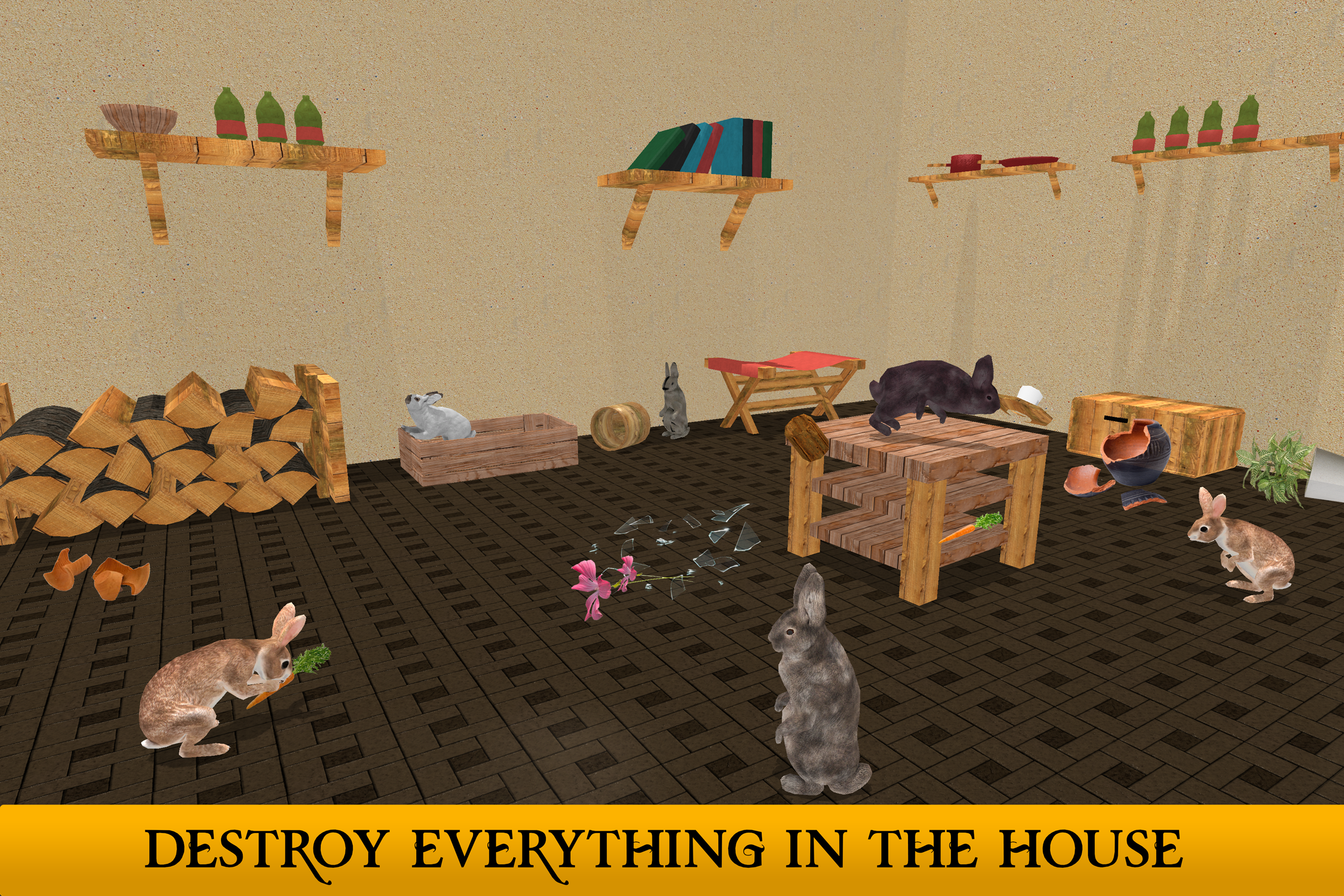 اسکرین شات 2 برنامه Ultimate Rabbit Simulator Game