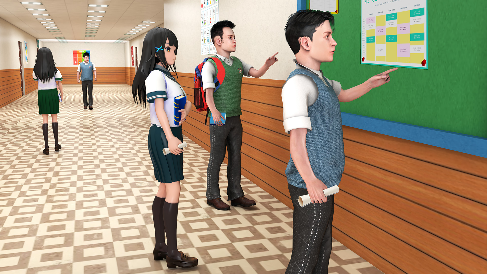 اسکرین شات 6 بازی High School Boy Simulator Life