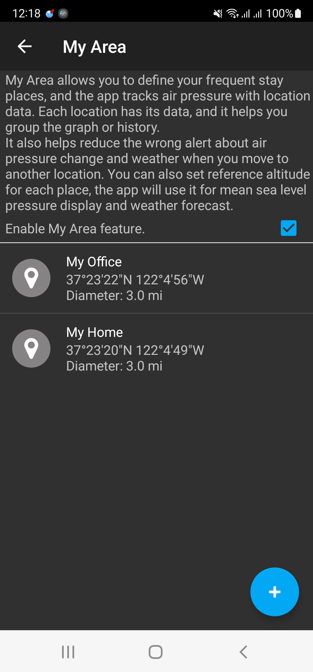 اسکرین شات 6 برنامه Barometer Plus - Altimeter
