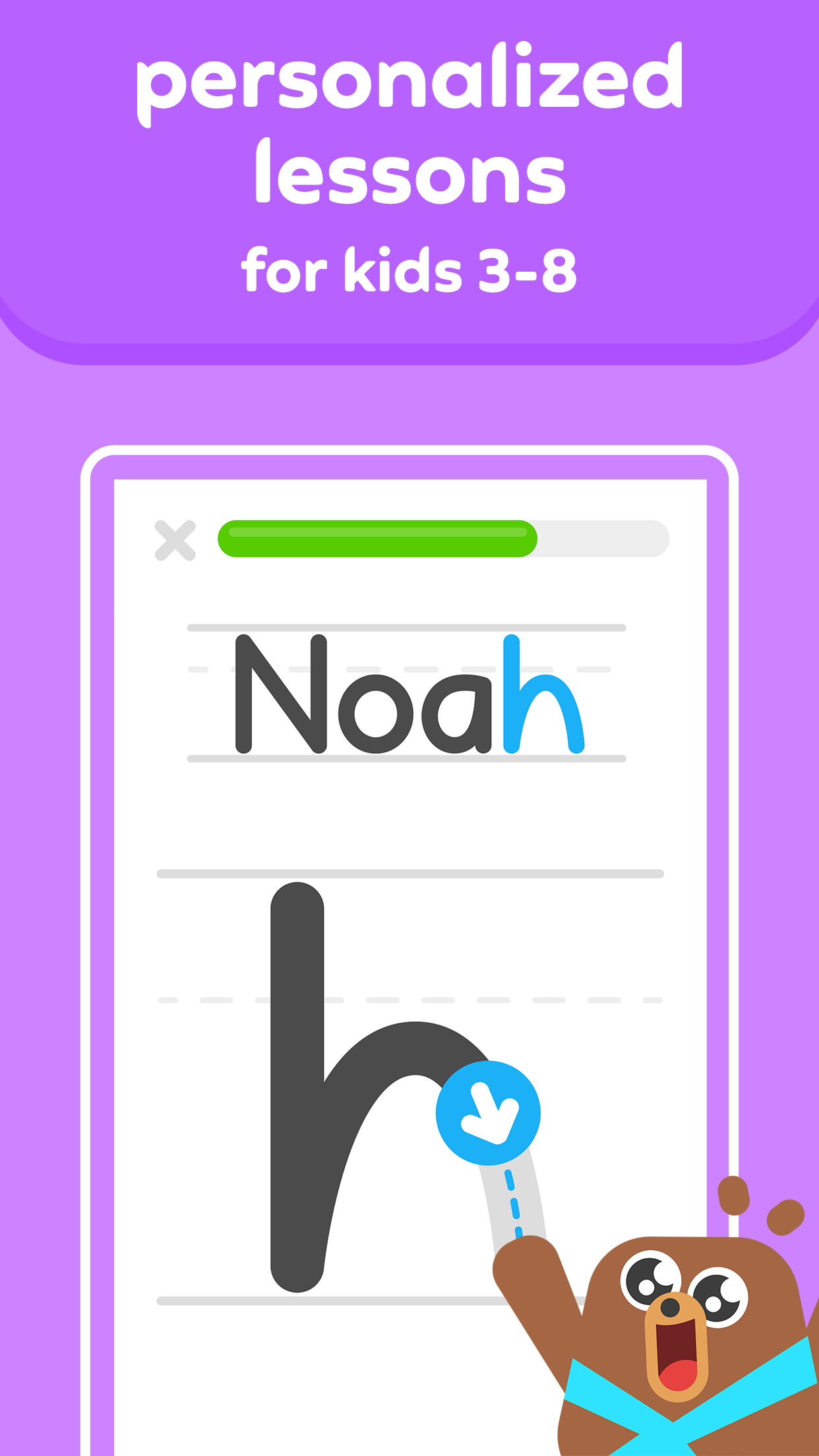 اسکرین شات 3 برنامه Learn to Read - Duolingo ABC