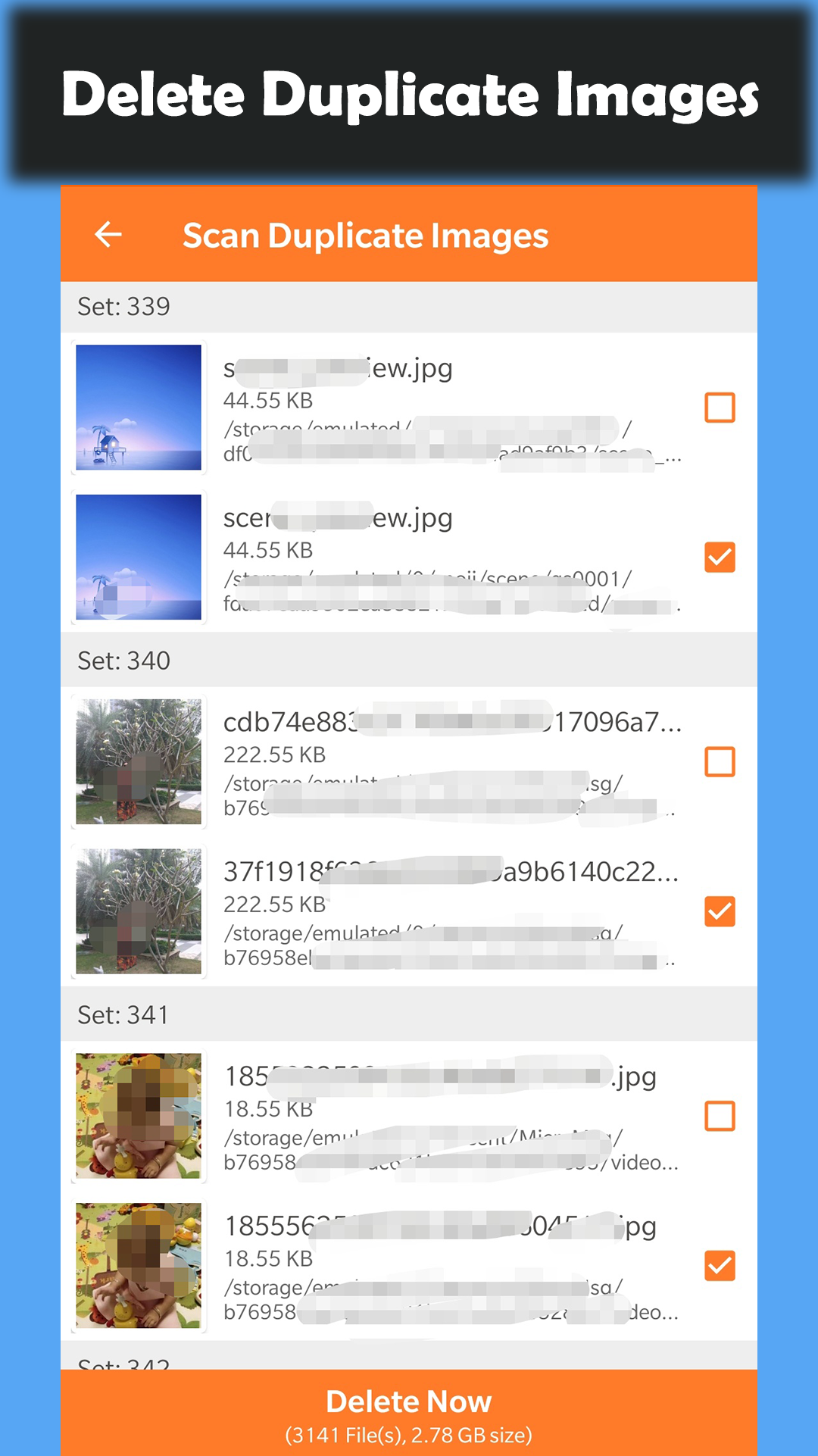 اسکرین شات 2 برنامه Duplicate File Remover