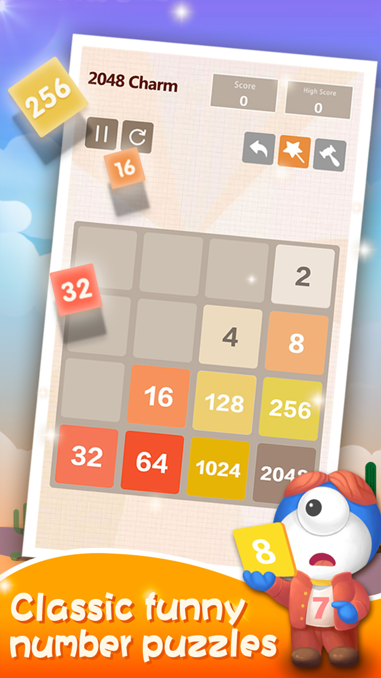 اسکرین شات 4 بازی Number Charm: 2048 Games