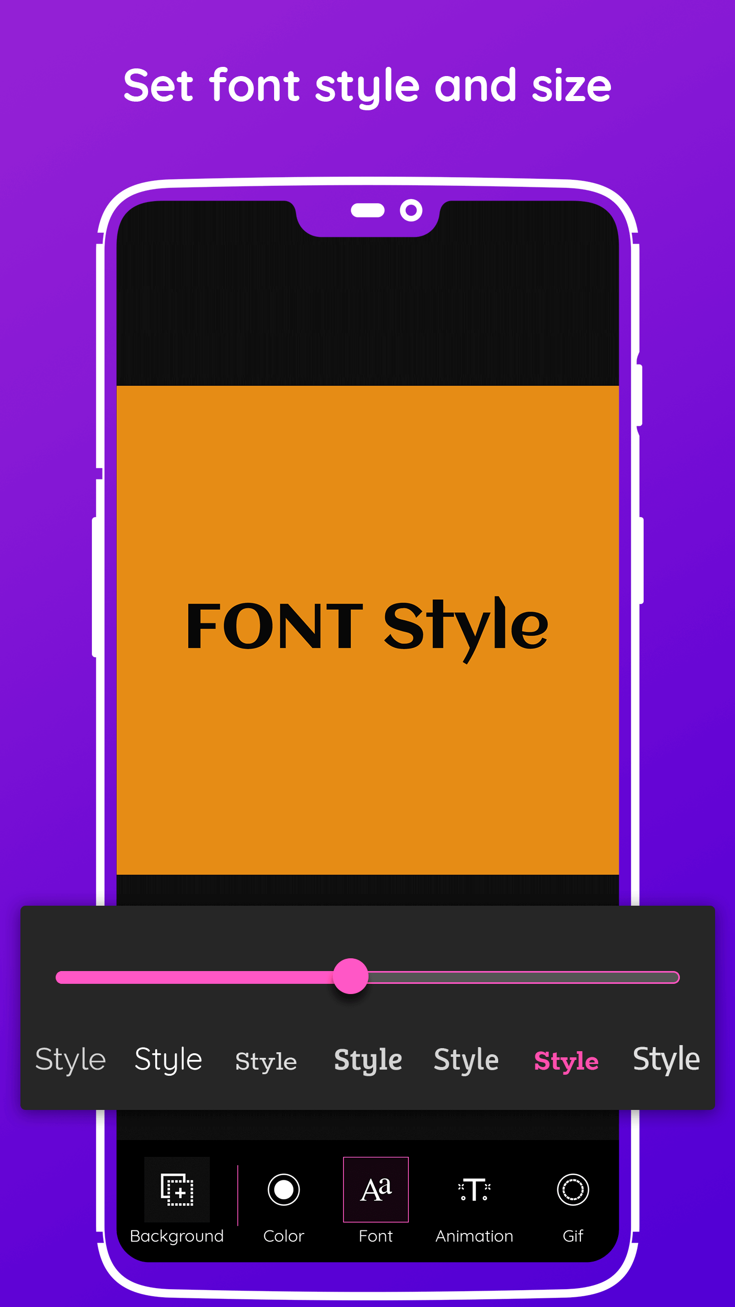 اسکرین شات 3 برنامه Text Animation GIF Maker