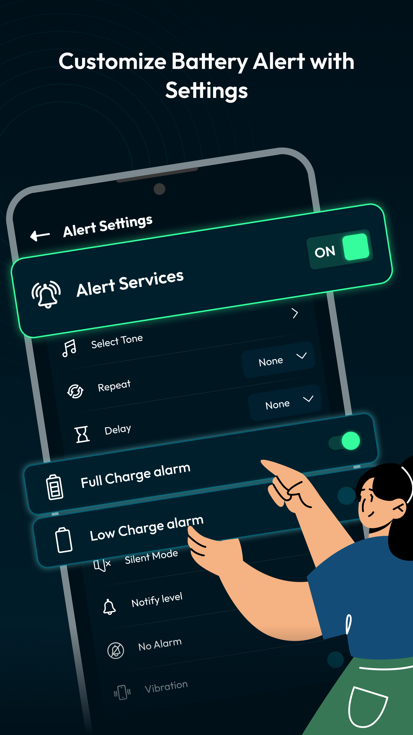 اسکرین شات 4 برنامه Smart Battery Alerts