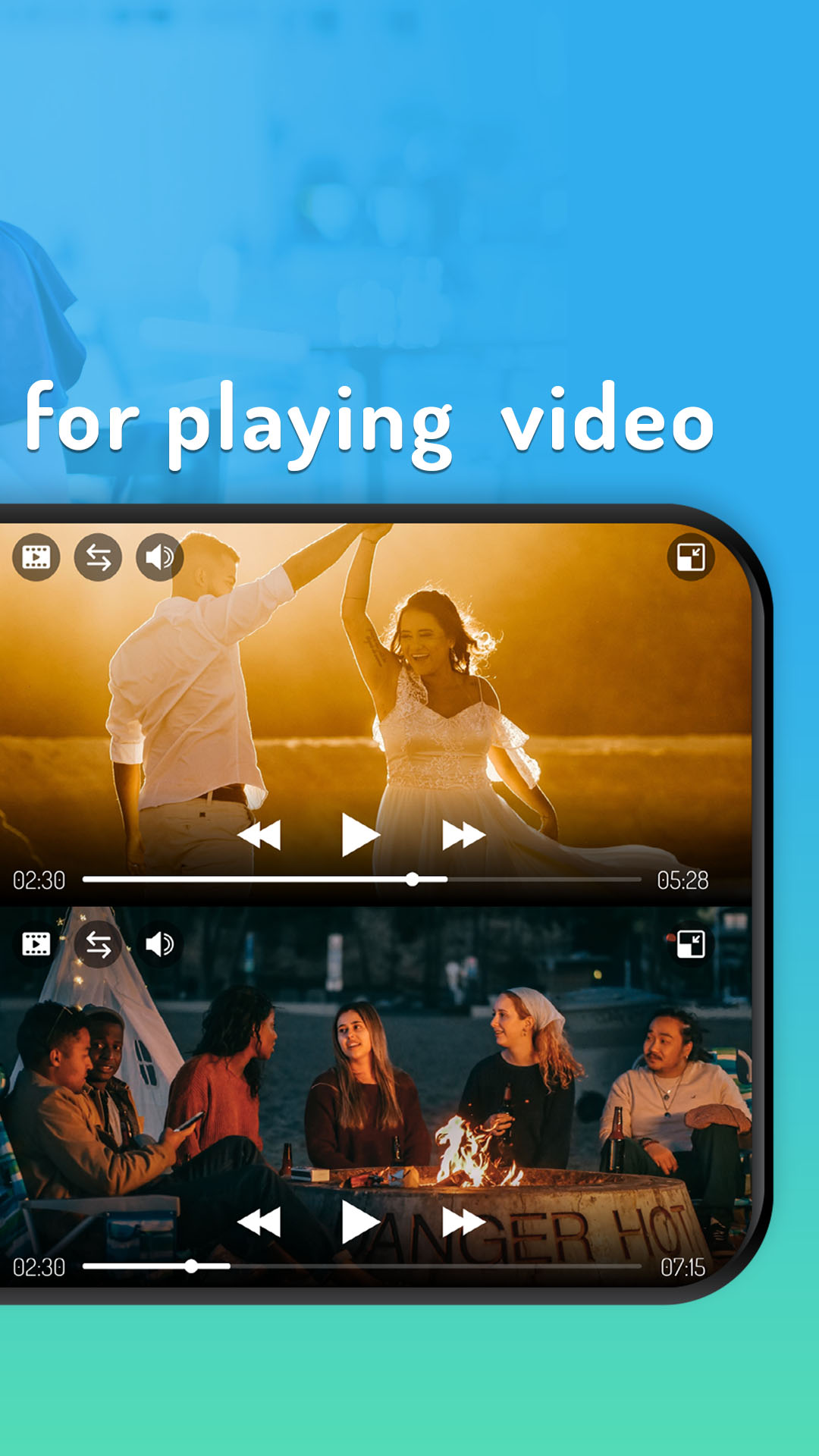 اسکرین شات 4 برنامه Multi Screen Video Player
