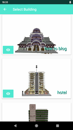 اسکرین شات 6 برنامه Best Building for Minecraft PE