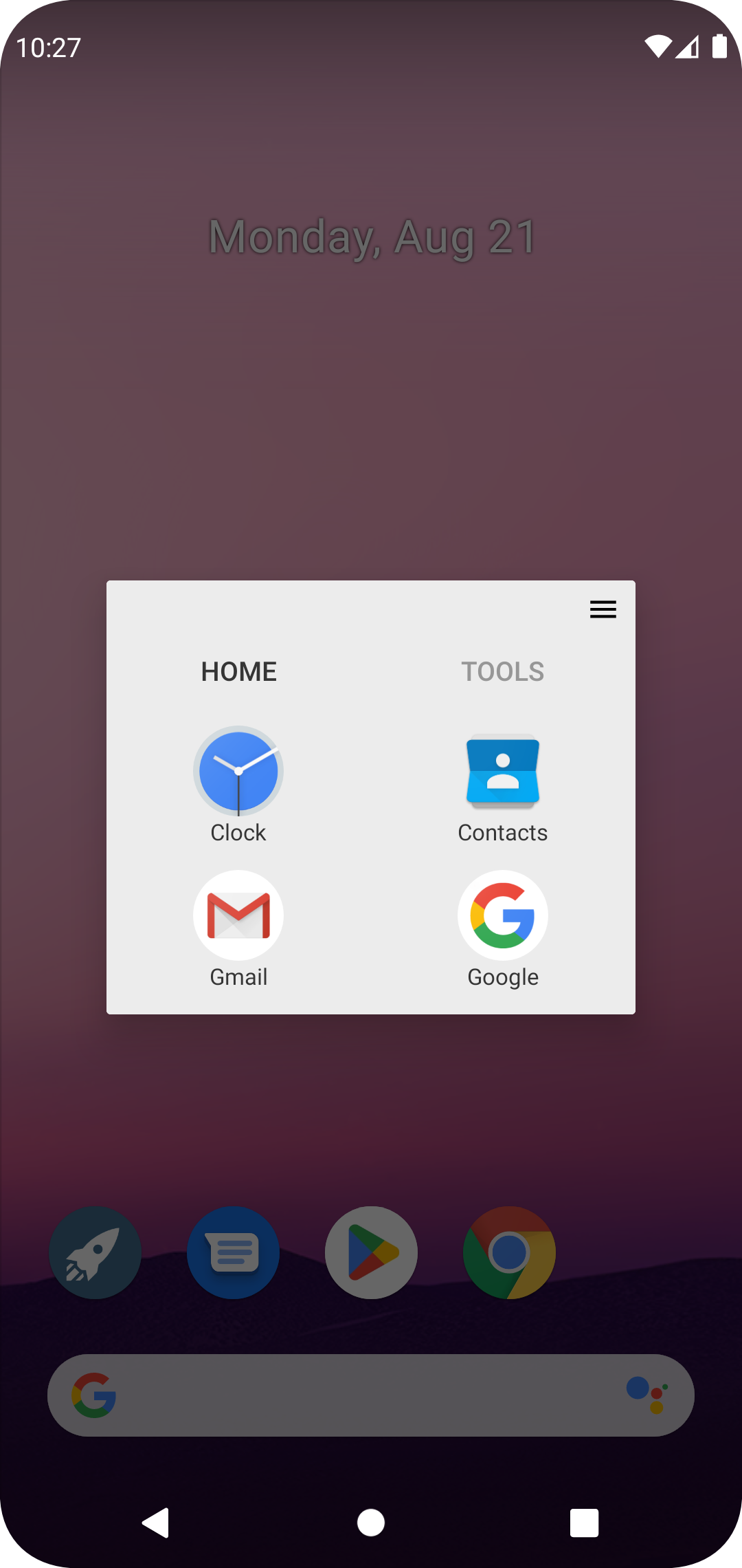 اسکرین شات 4 برنامه Home Button Launcher