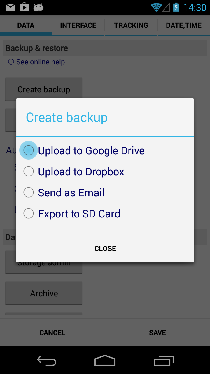 اسکرین شات 1 برنامه DynamicG Google Drive Plugin