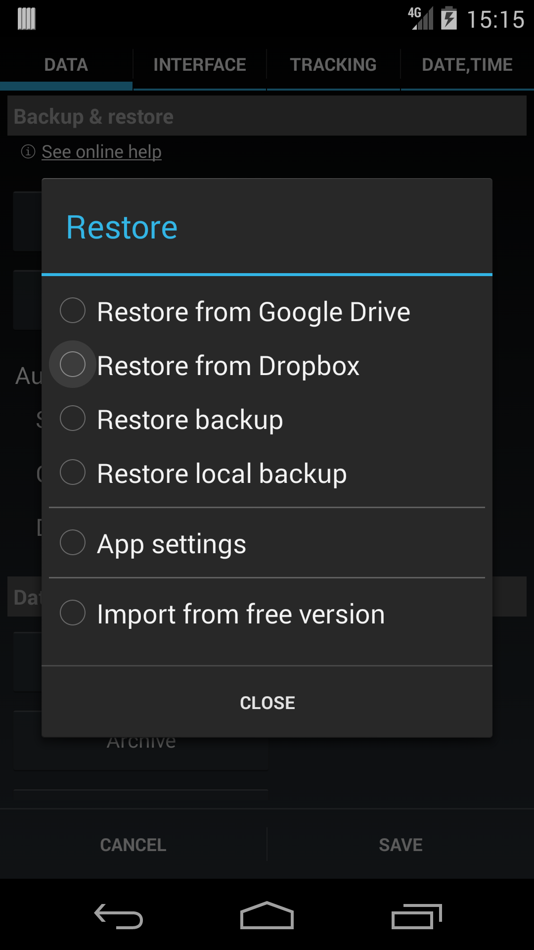 اسکرین شات 4 برنامه DynamicG Dropbox Plugin