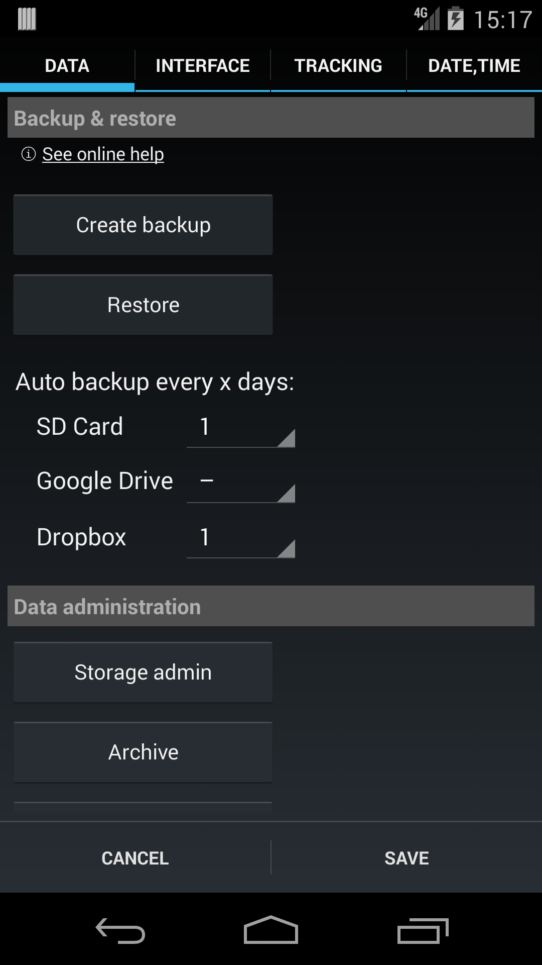 اسکرین شات 1 برنامه DynamicG Dropbox Plugin