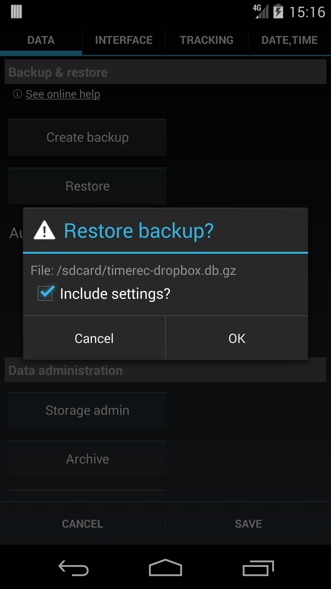 اسکرین شات 5 برنامه DynamicG Dropbox Plugin