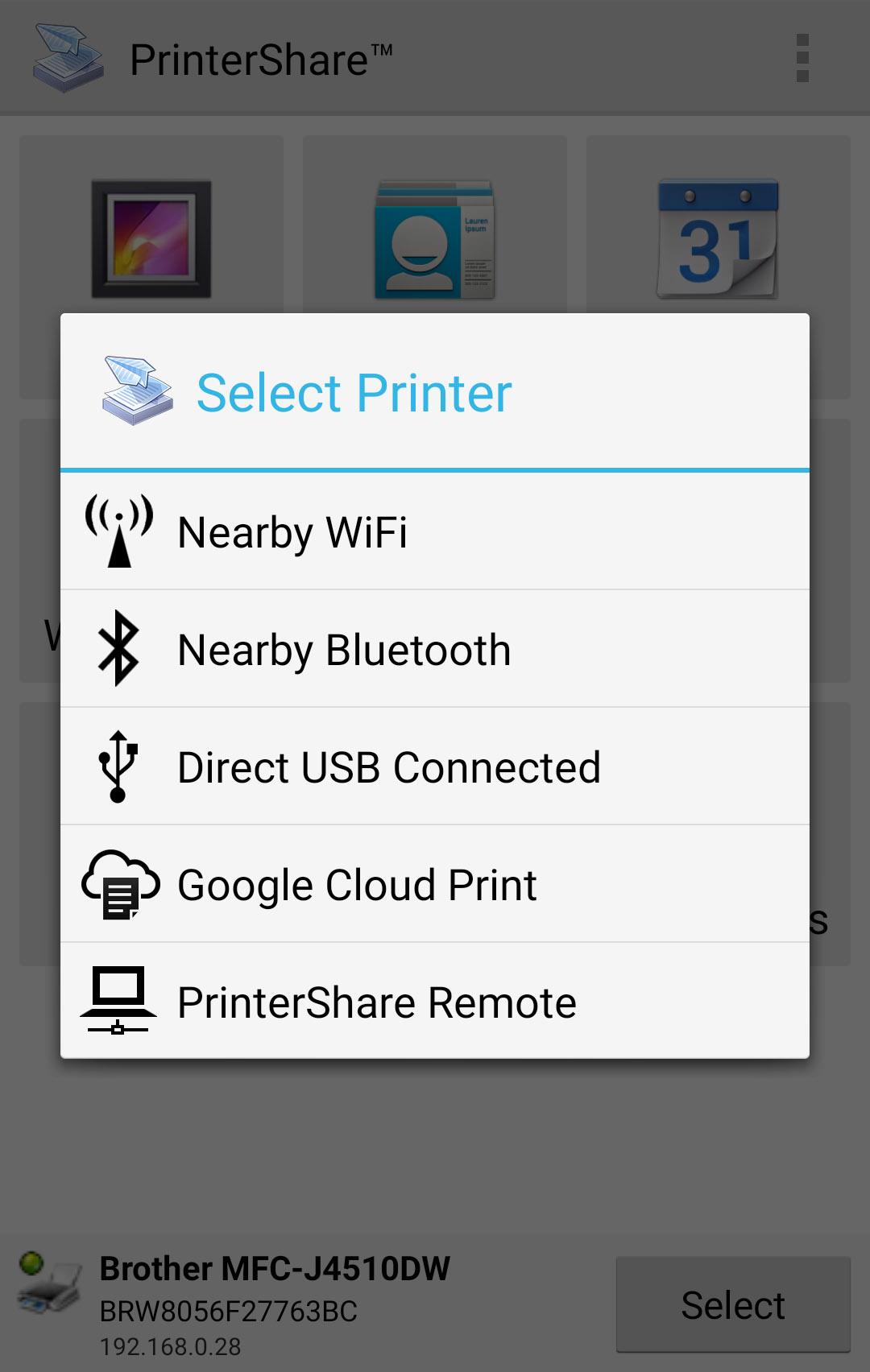 اسکرین شات 2 برنامه PrinterShare Mobile Print