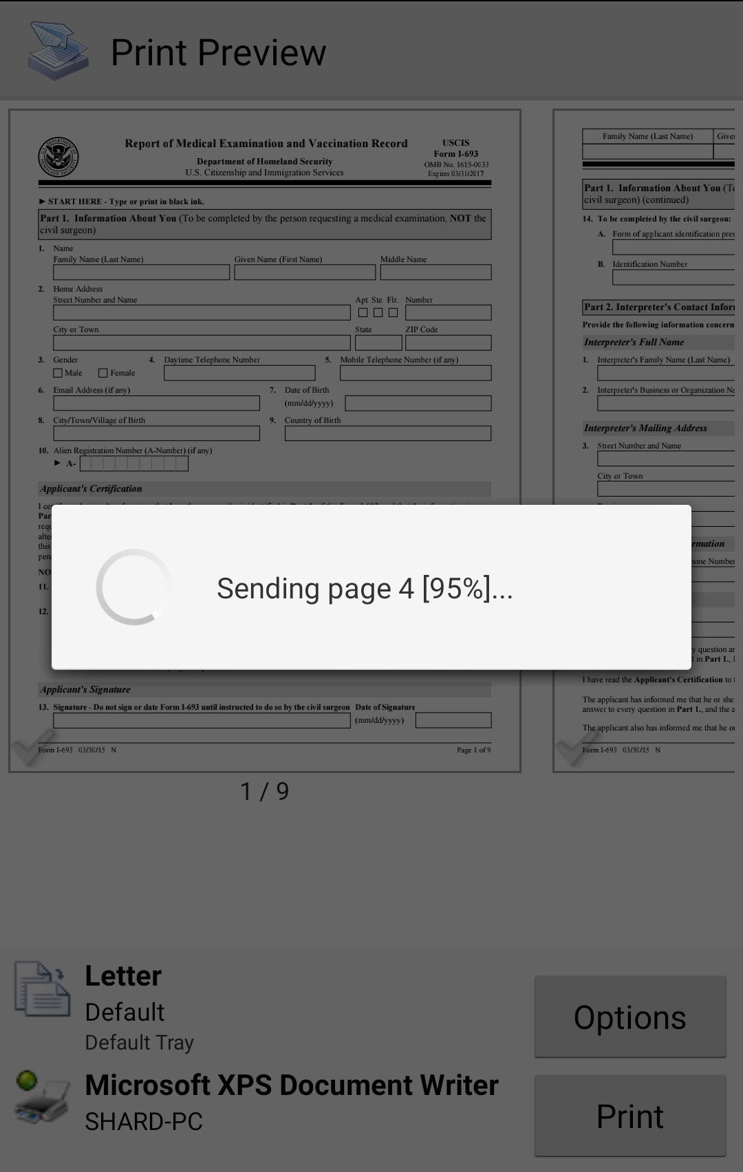 اسکرین شات 6 برنامه PrinterShare Mobile Print