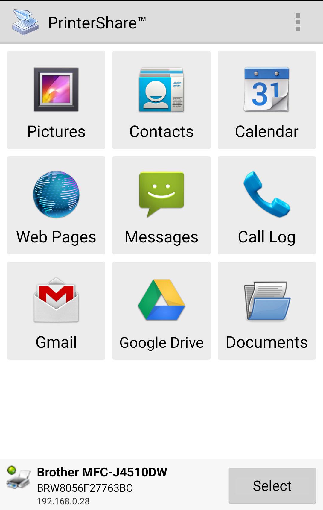 اسکرین شات 1 برنامه PrinterShare Mobile Print