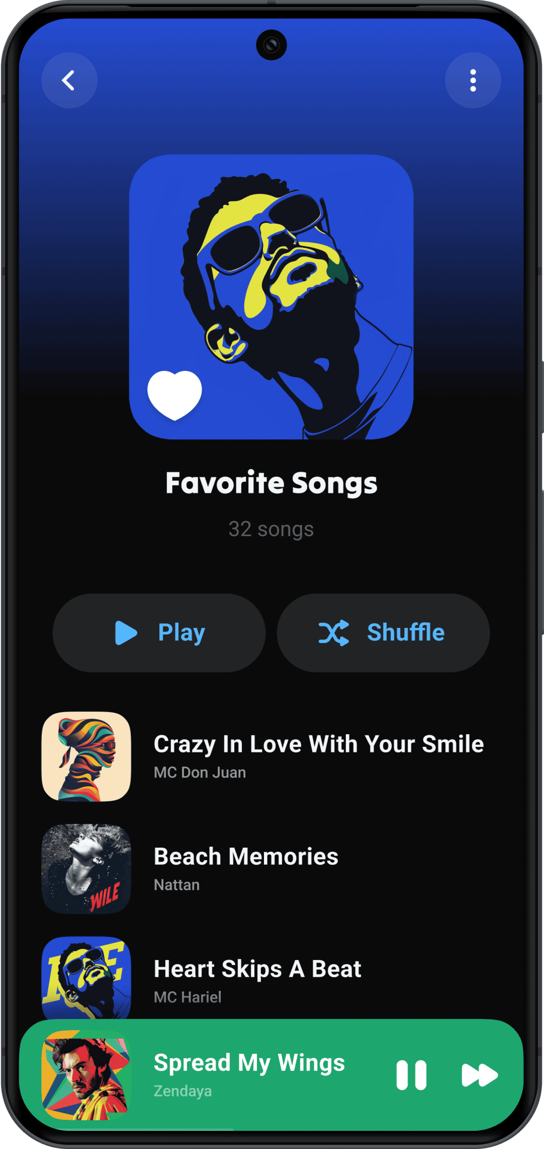 اسکرین شات 6 برنامه Lark Player:Music Player & MP3
