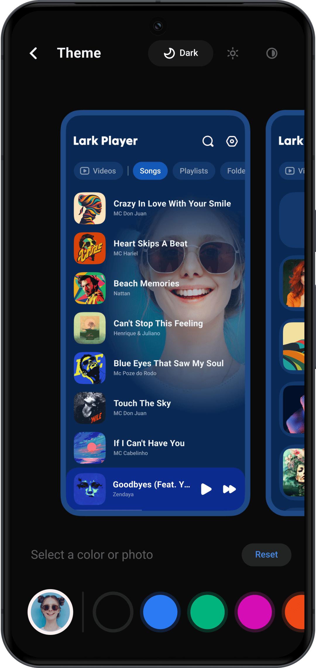 اسکرین شات 5 برنامه Lark Player:Music Player & MP3