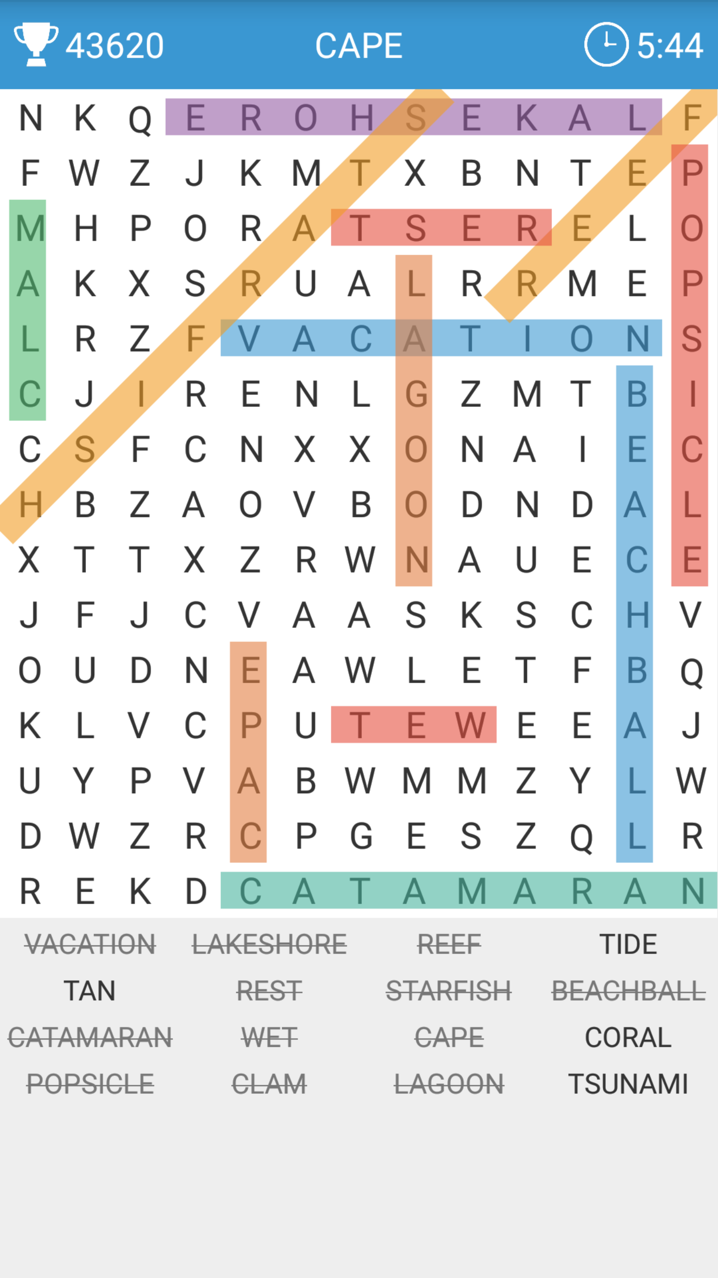 اسکرین شات 1 بازی Word Search