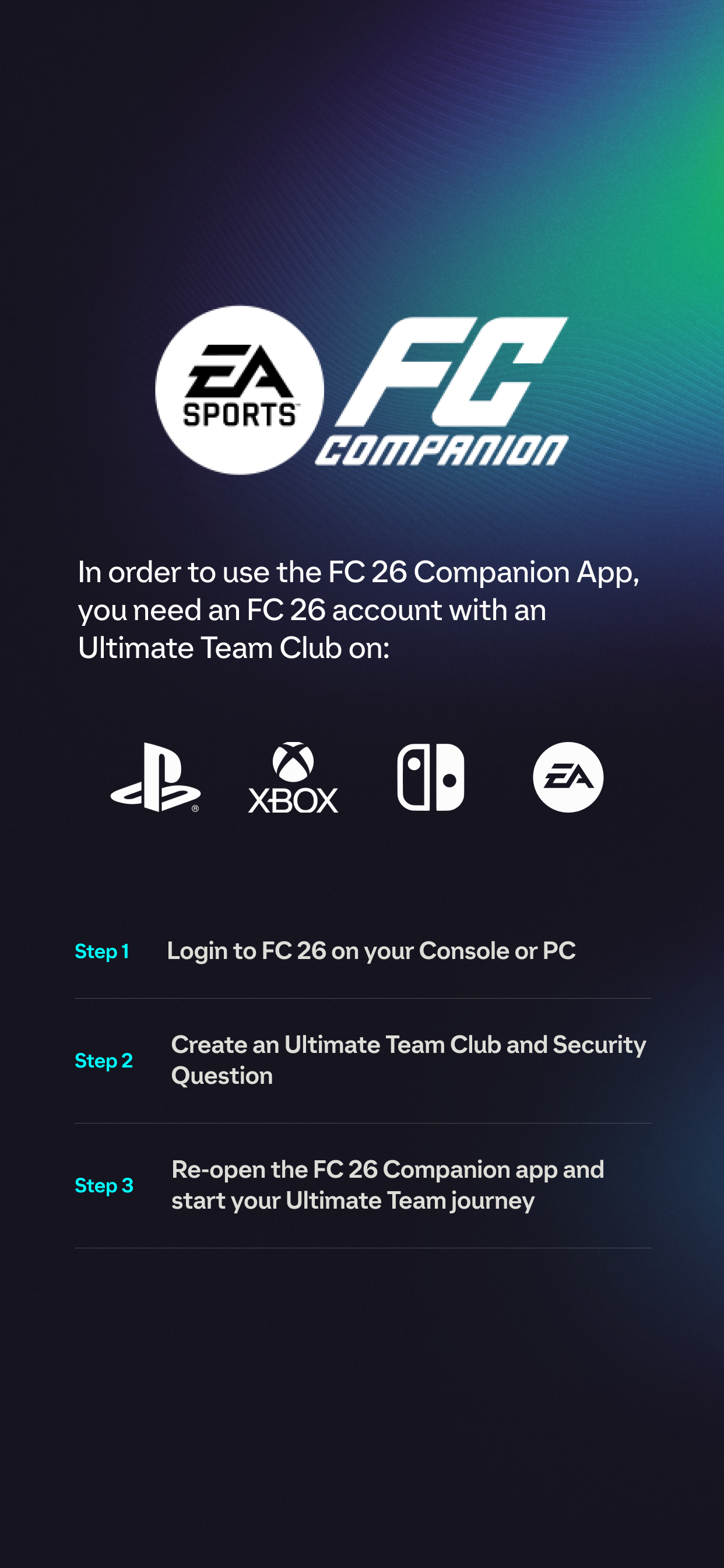 اسکرین شات 1 بازی EA SPORTS FC™ 26 Companion