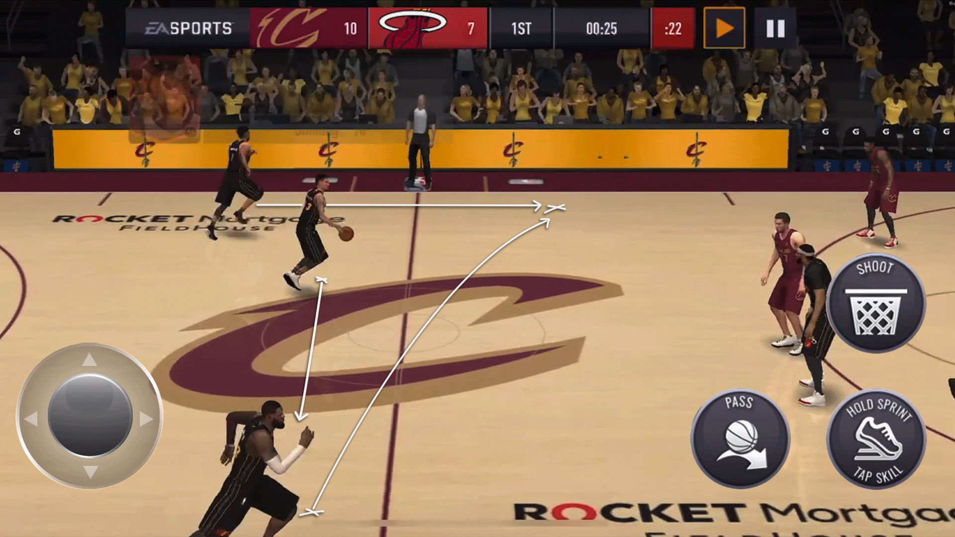 اسکرین شات 2 بازی NBA LIVE Mobile Basketball