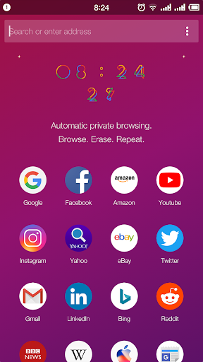 اسکرین شات 6 برنامه Private Browser - Smart Browser, Privacy Browser
