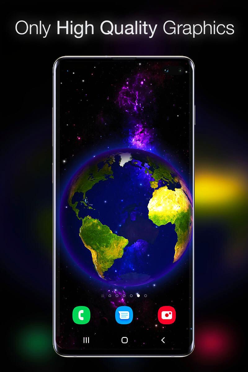 اسکرین شات 4 برنامه Earth 3D Live Wallpaper