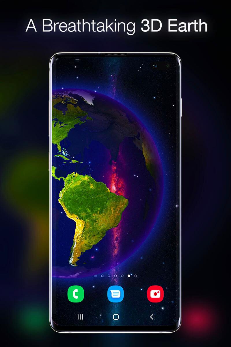 اسکرین شات 1 برنامه Earth 3D Live Wallpaper