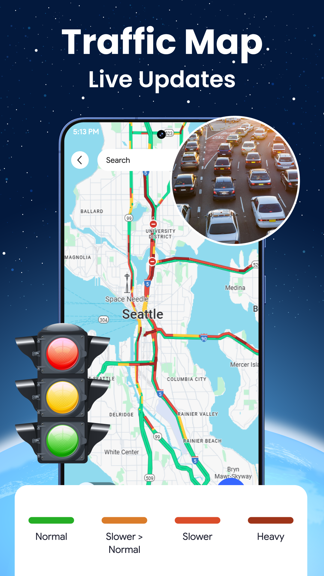 اسکرین شات 6 برنامه Live World Map: Satellite View