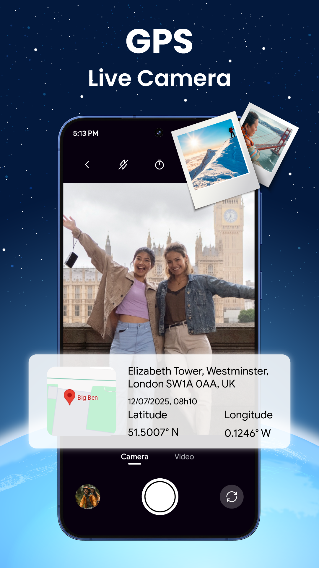 اسکرین شات 5 برنامه Live World Map: Satellite View