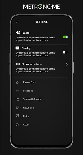 اسکرین شات 8 برنامه Metronome - Beats by Appsnemo