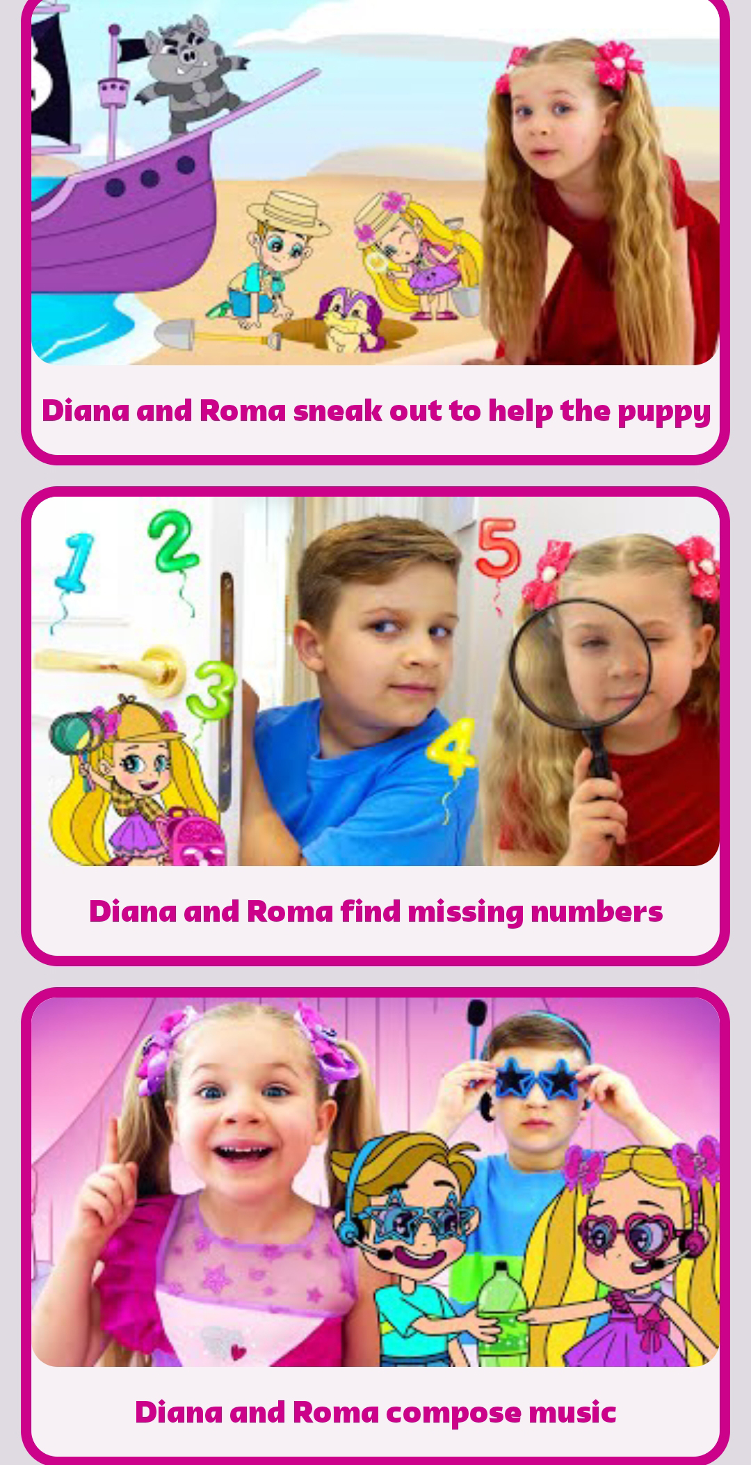 اسکرین شات 4 برنامه Diana and Roma offline