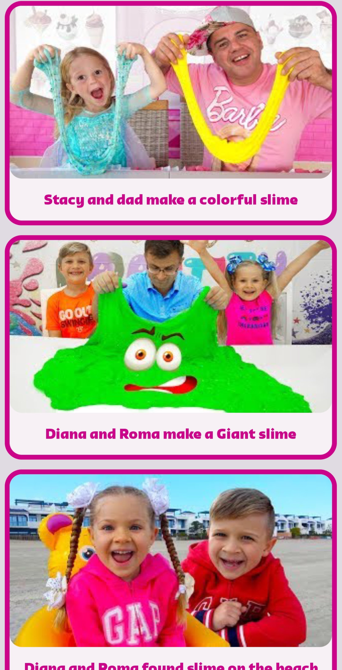 اسکرین شات 4 برنامه Slime Videos - Offline