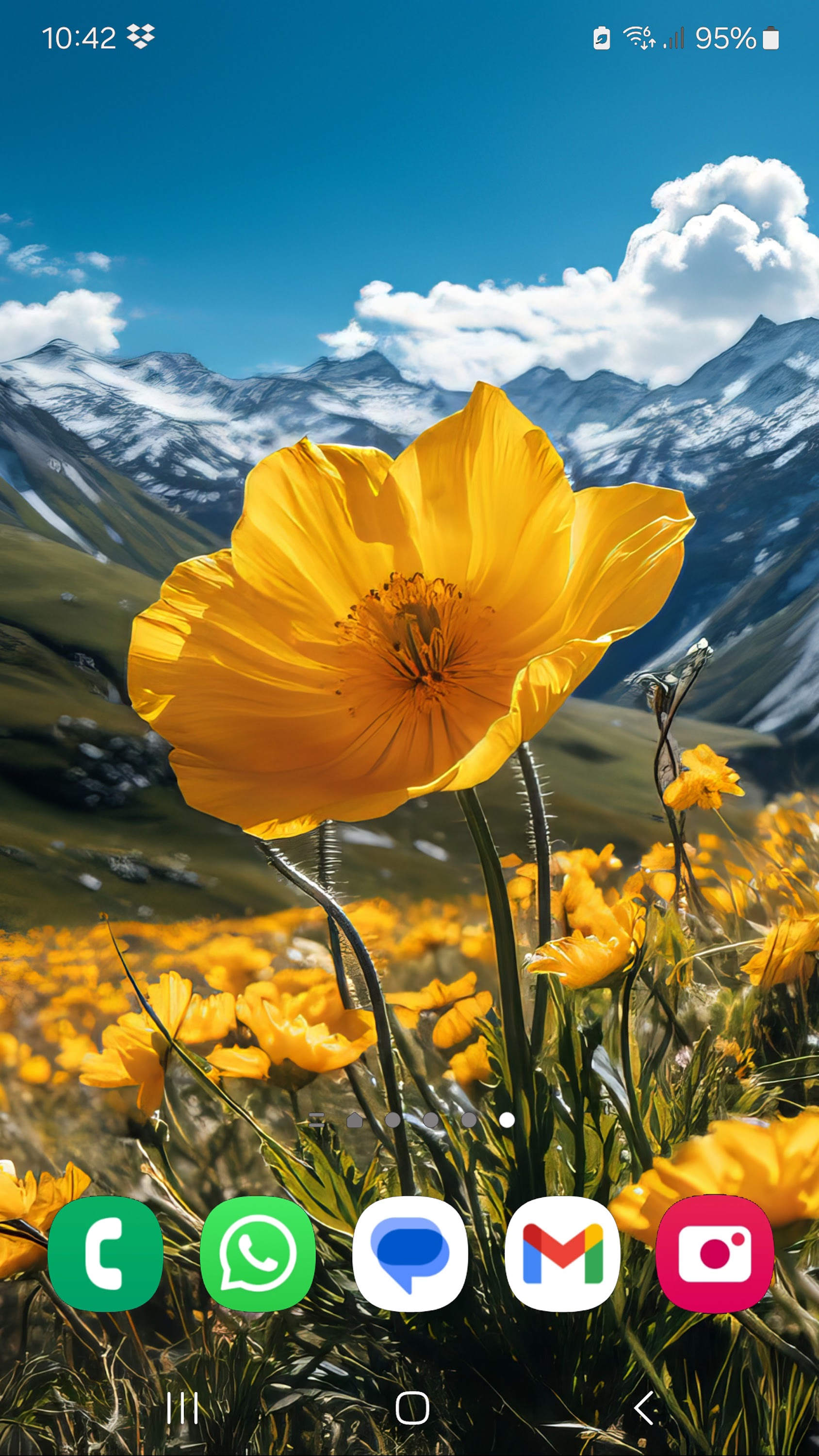 اسکرین شات 4 برنامه Wallpapers with flowers in 4K