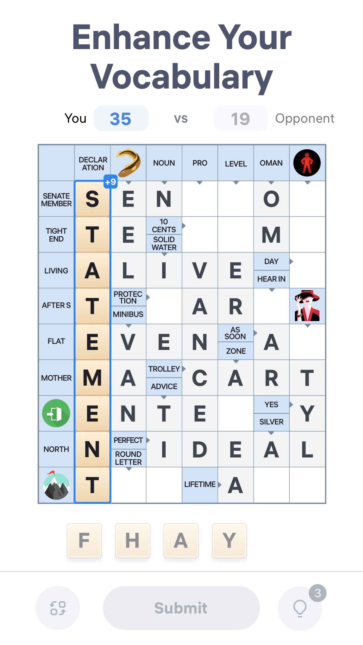 اسکرین شات 2 بازی Crossword Master - Word Puzzle