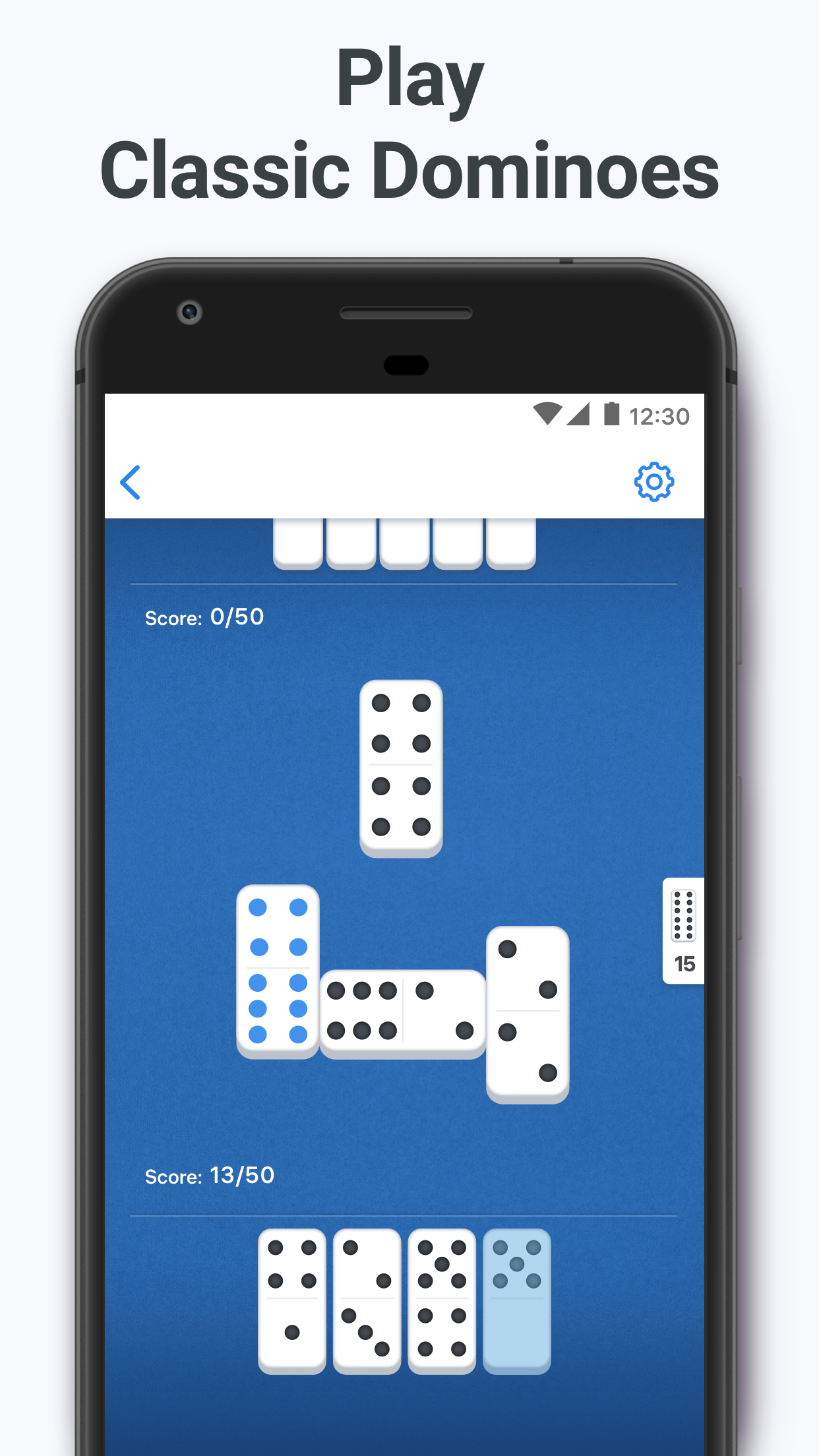 اسکرین شات 1 بازی Dominoes - classic domino game