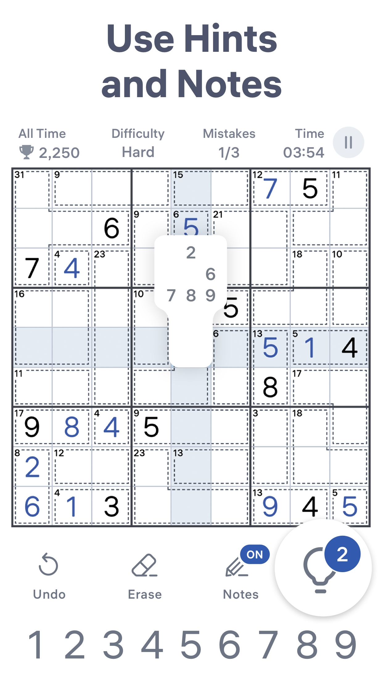 اسکرین شات 7 بازی Killer Sudoku by Sudoku.com