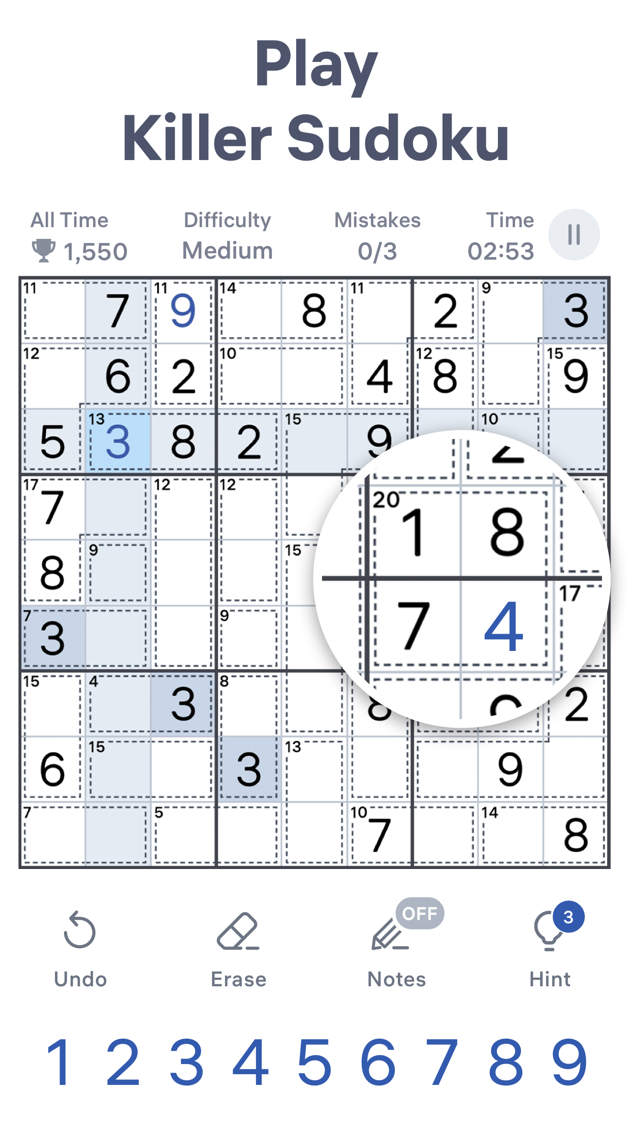 اسکرین شات 1 بازی Killer Sudoku by Sudoku.com
