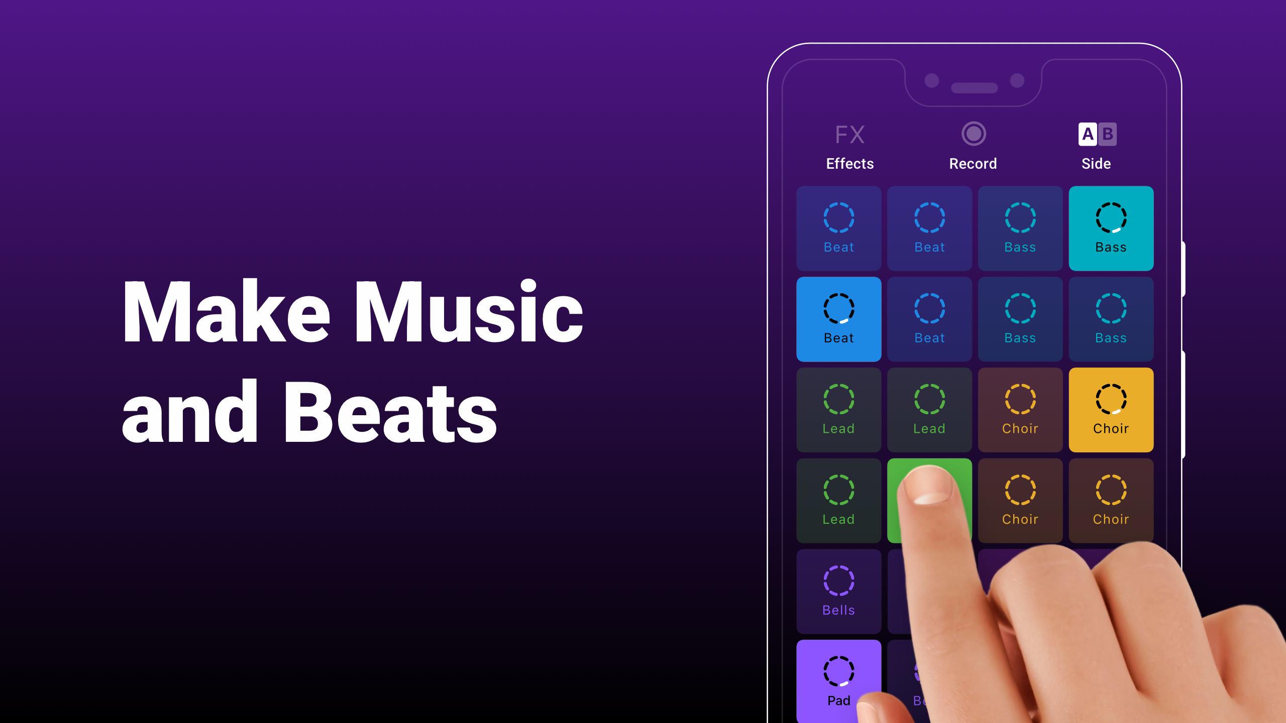 اسکرین شات 1 برنامه Groovepad - music & beat maker