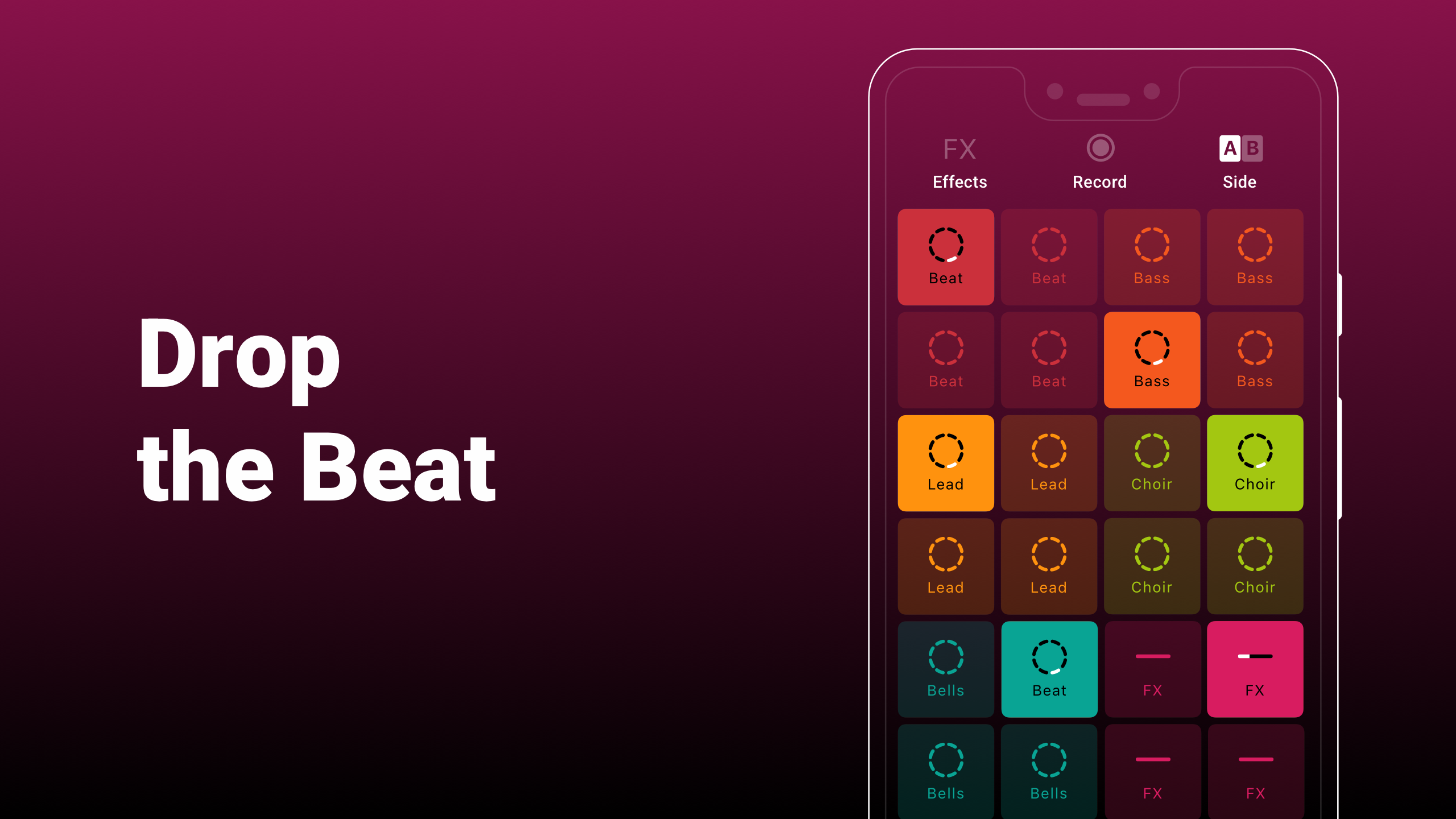اسکرین شات 4 برنامه Groovepad - music & beat maker