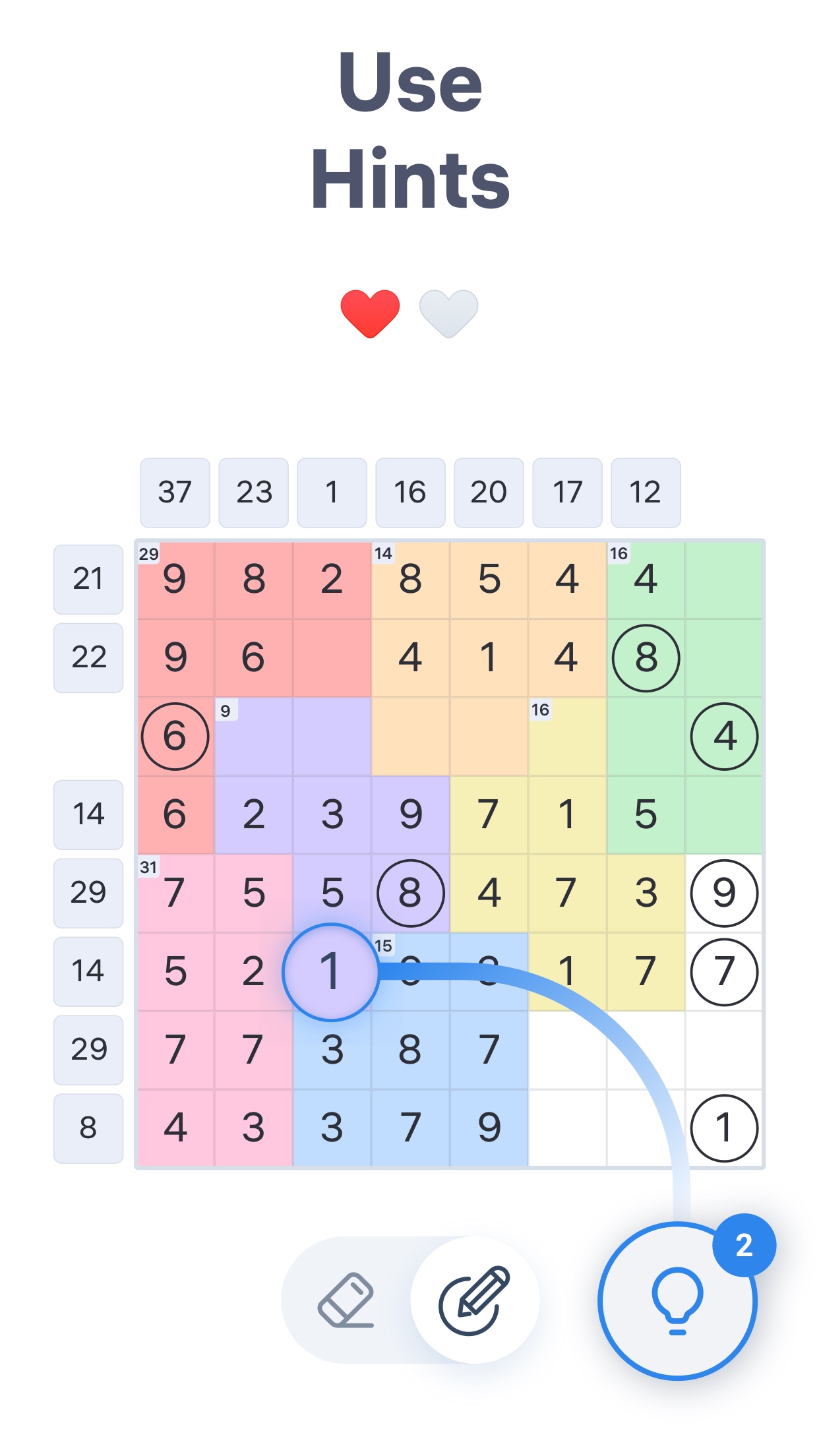 اسکرین شات 6 بازی Number Sums - Numbers Game