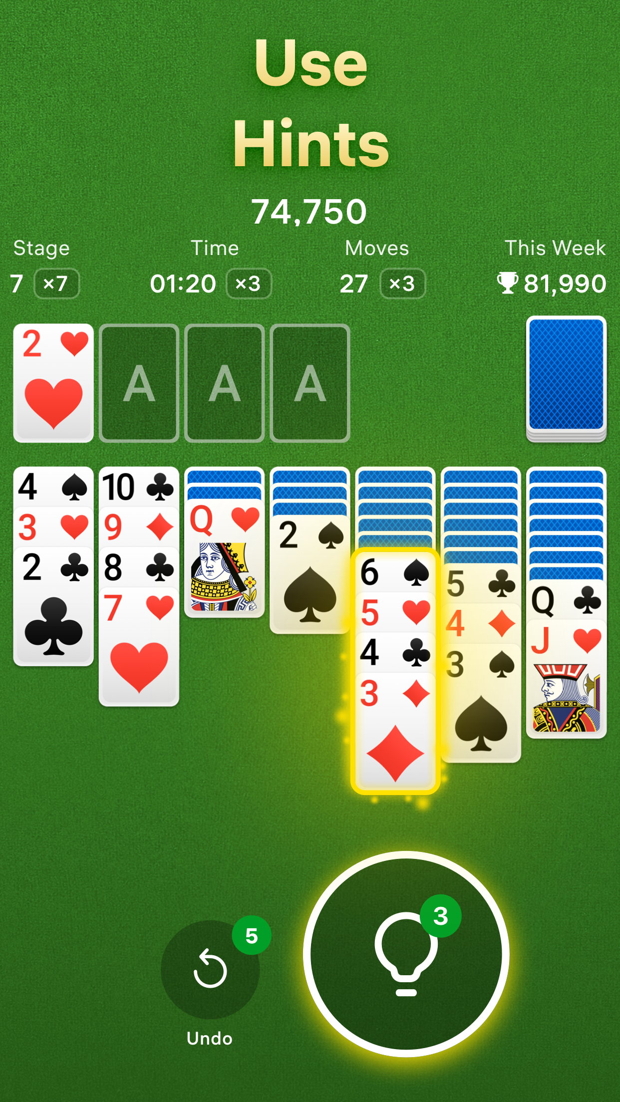 اسکرین شات 6 بازی Solitaire - Classic Card Game