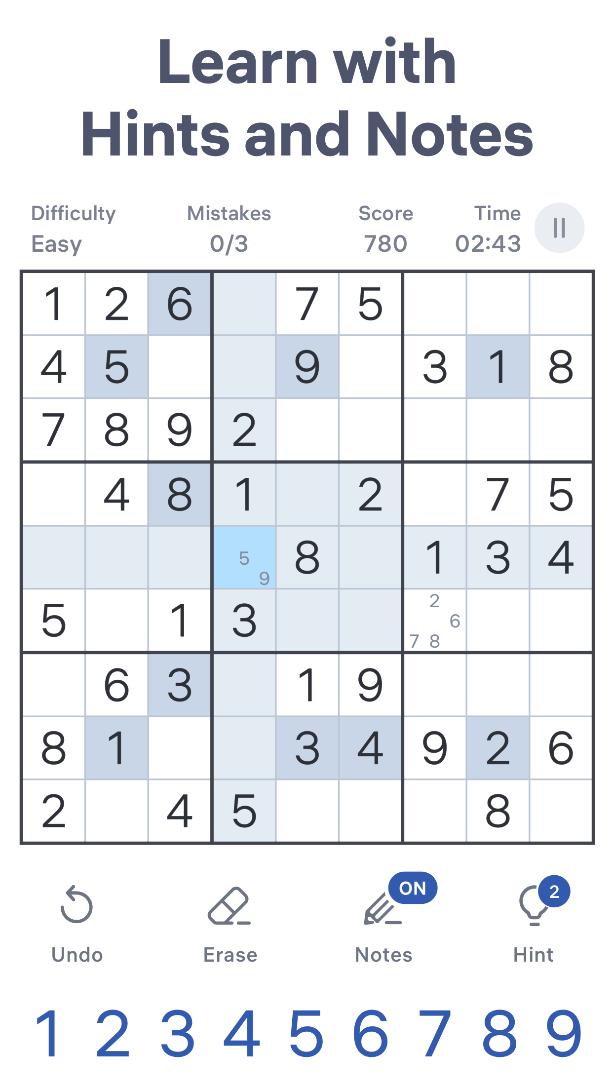 اسکرین شات 5 بازی Sudoku.com - Classic Sudoku