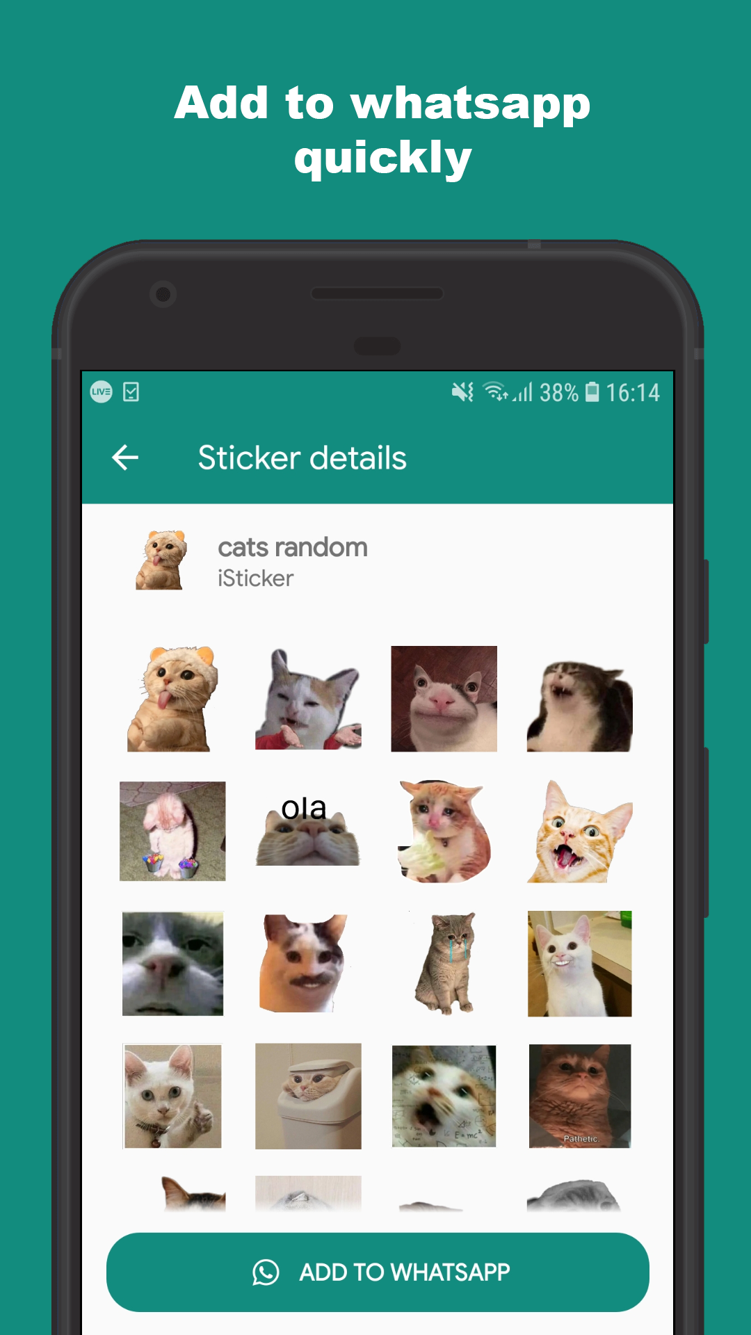 اسکرین شات 3 برنامه Stickers for whatsapp animated