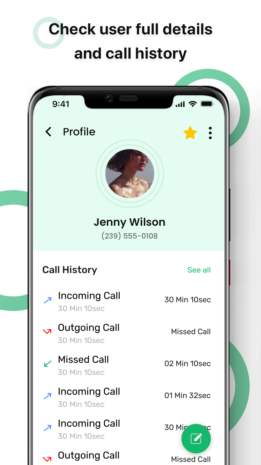اسکرین شات 4 برنامه Phone Call