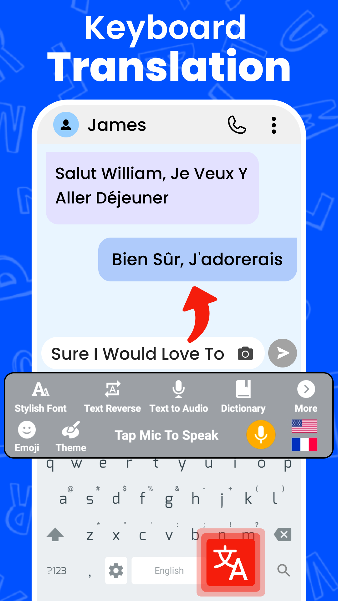 اسکرین شات 3 برنامه Easy English Voice Keyboard