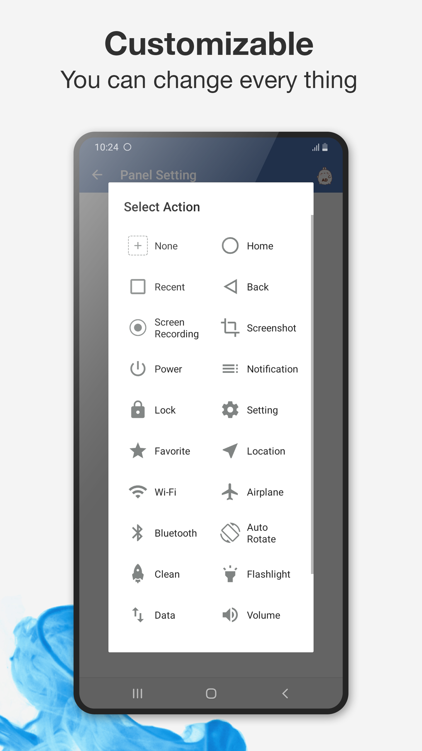 اسکرین شات 5 برنامه Assistive Touch for Android