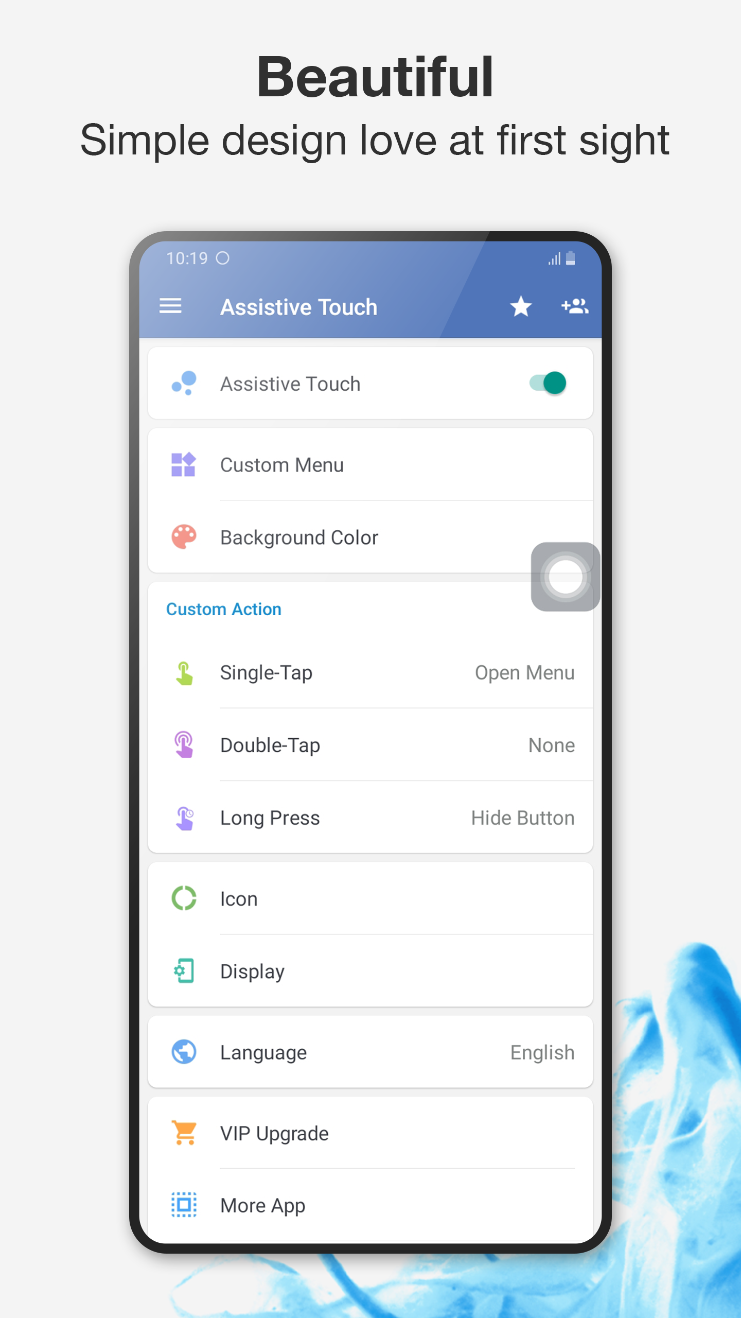 اسکرین شات 1 برنامه Assistive Touch for Android