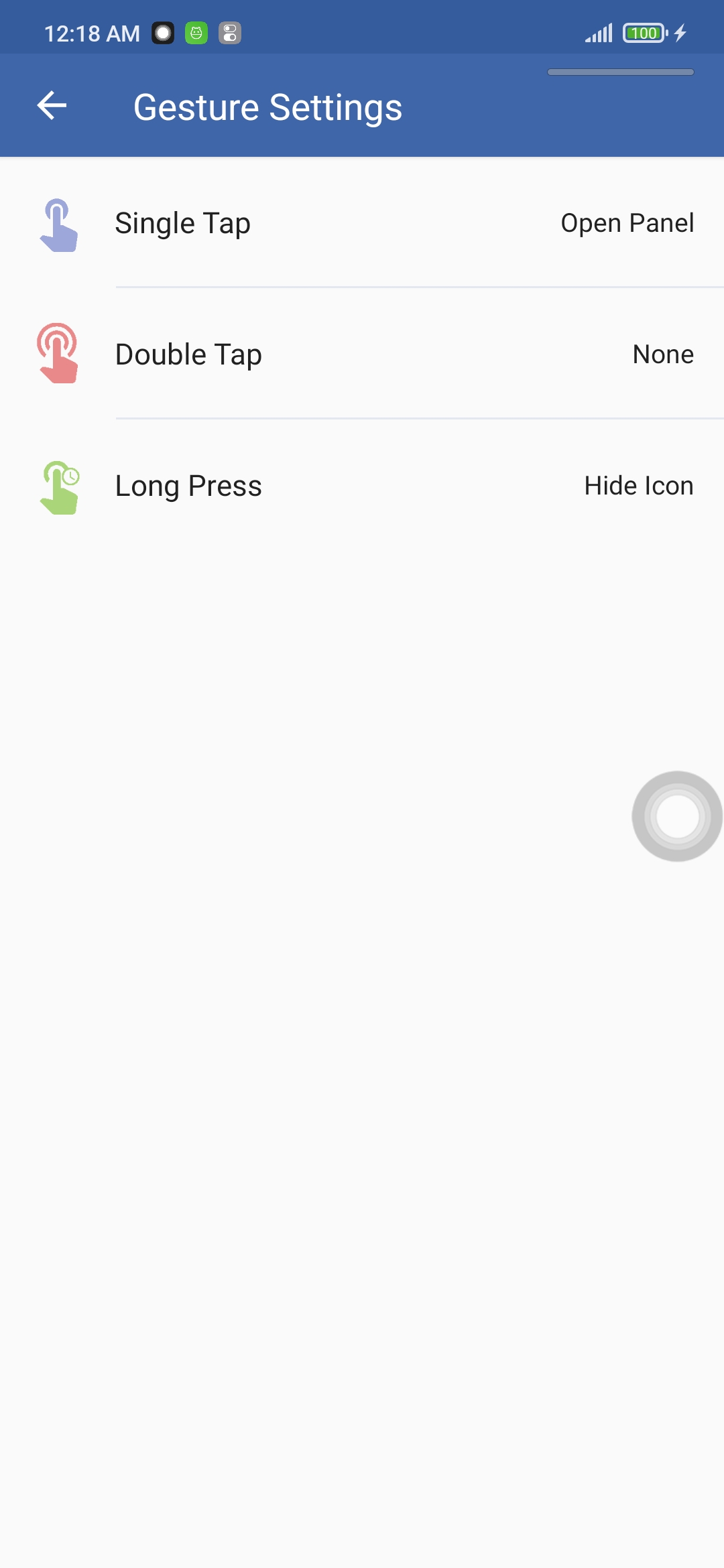 اسکرین شات 5 برنامه Assistive Touch for Android