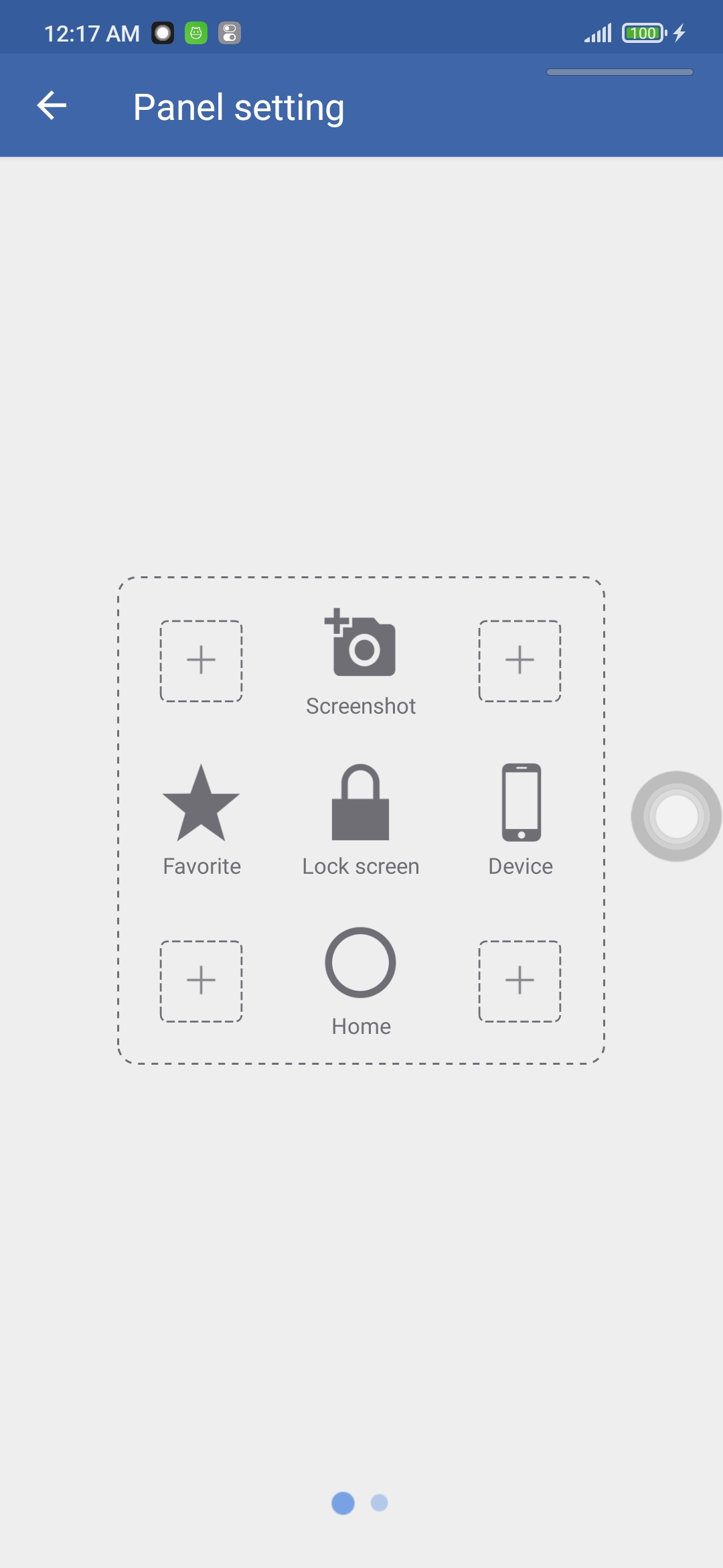 اسکرین شات 6 برنامه Assistive Touch for Android
