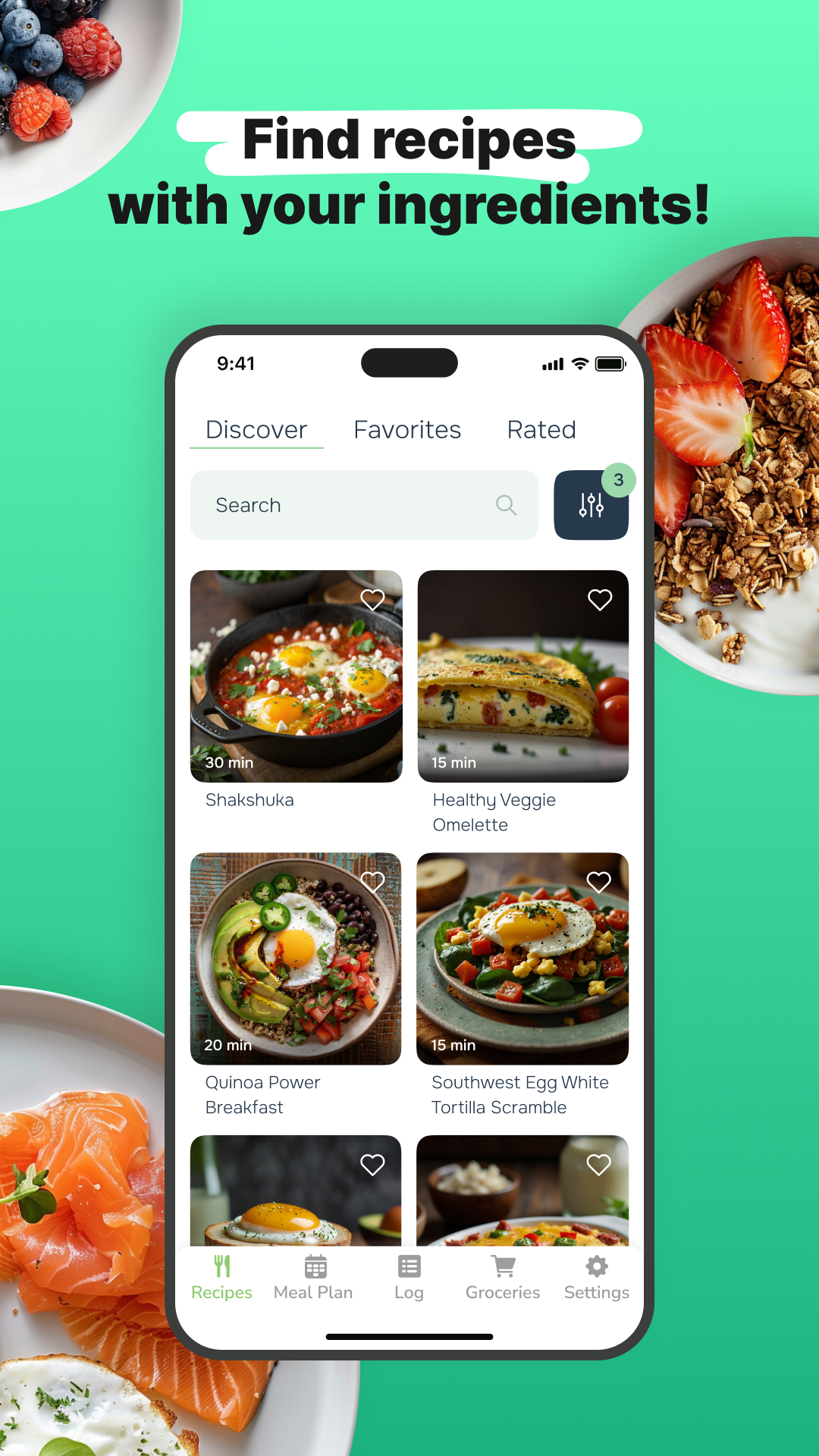 اسکرین شات 2 برنامه Eatr・AI Healthy Meal Plan・Diet