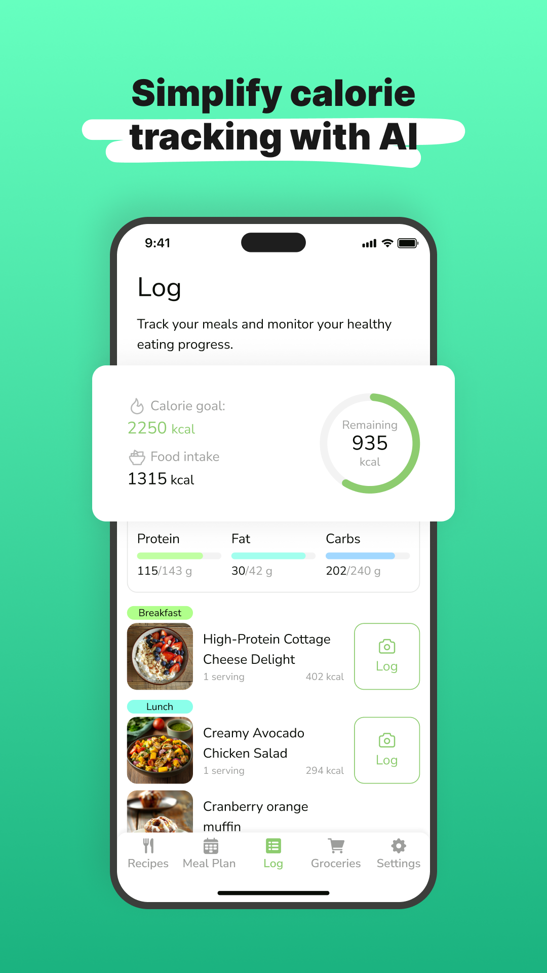 اسکرین شات 4 برنامه Eatr・AI Healthy Meal Plan・Diet